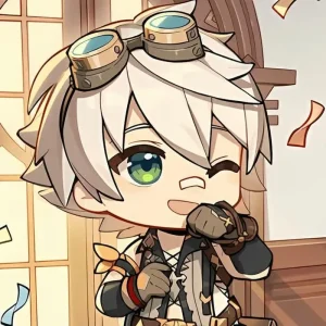 bennett ăn bánh chibi