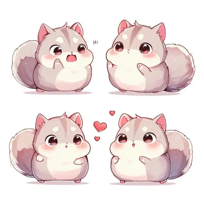 chibi hình sóc siêu cute