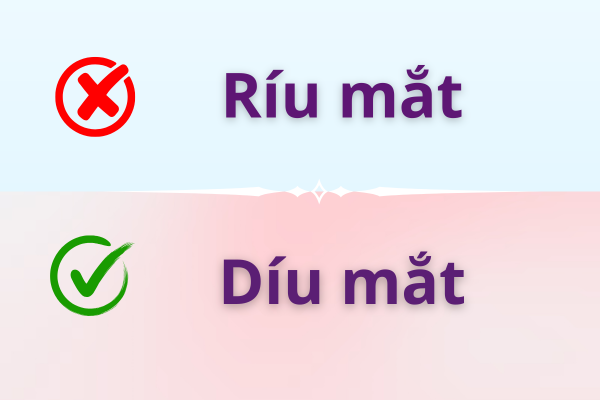 Díu mắt hay Ríu mắt