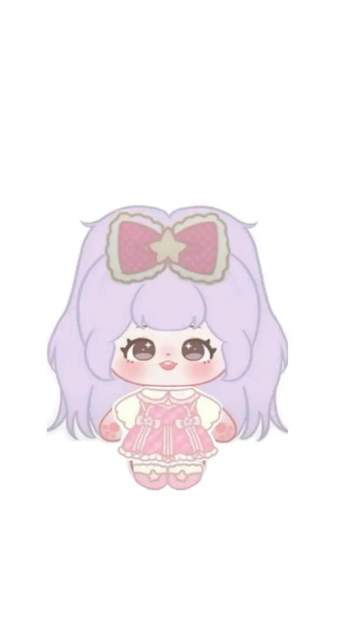 paper doll chibi buộc tóc cao