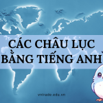 các Châu lục bằng tiếng Anh