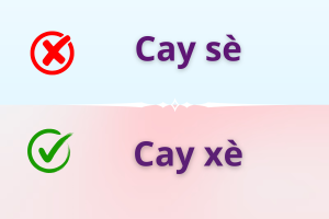 Cay xè hay cay sè