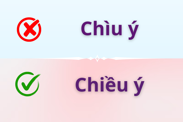 Chiều ý hay chìu ý