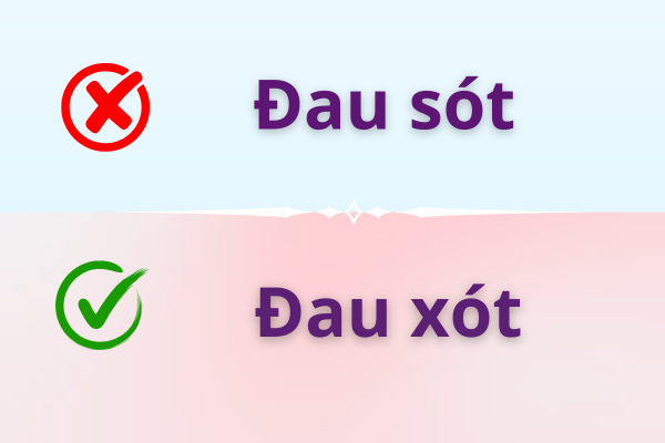 Đau xót hay đau sót