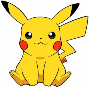hình nền pikachu ngồi đáng yêu chibi