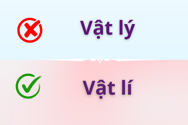 Vật lí hay vật lý