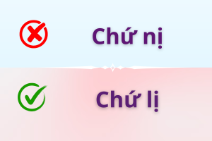Chứ lị hay Chứ nị