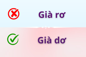 Già dơ hay già rơ