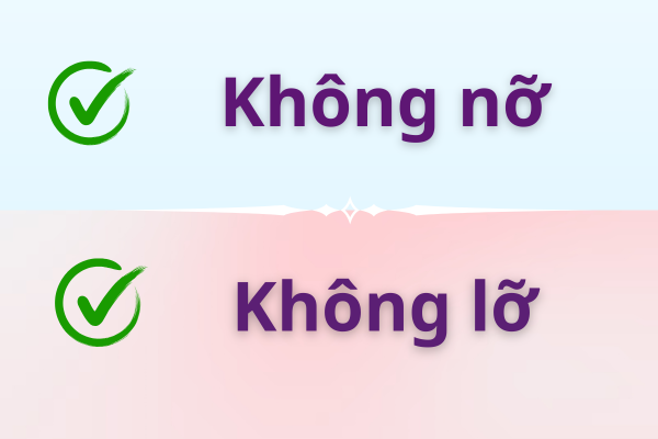 Không nỡ hay không lỡ