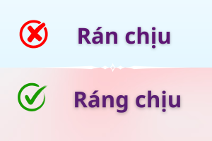 Ráng chịu hay rán chịu