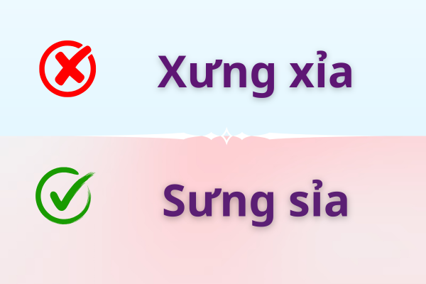 Sưng sỉa hay xưng xỉa