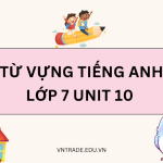 Từ vựng tiếng Anh lớp 7 Unit 10