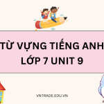 Từ vựng tiếng Anh lớp 7 Unit 9
