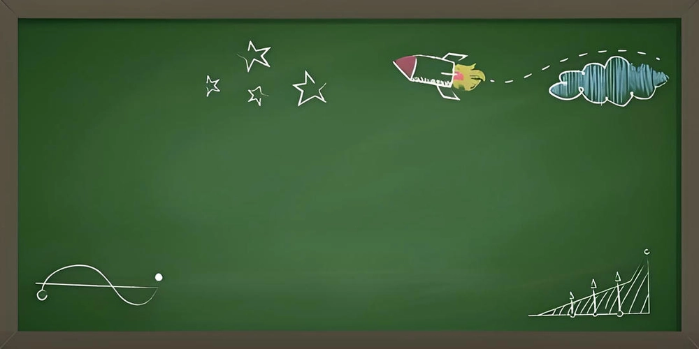 powerpoint với hình nền bảng xanh tinh tế 