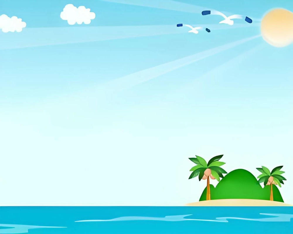 hình nền powerpoint màu xanh nước biển tươi sáng 