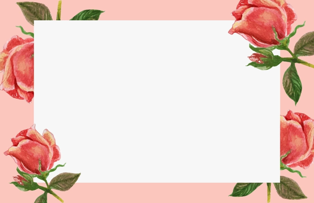 nền slide powerpoint hoa hồng màu hồng nhạt 