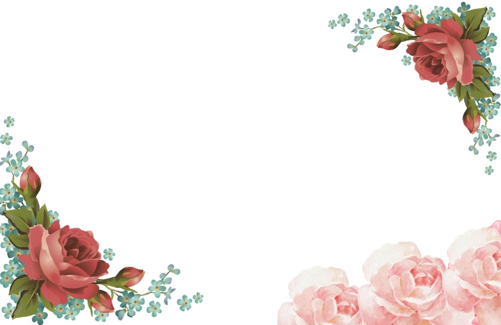 hình powerpoint hoa hồng nhẹ nhàng màu pastel 
