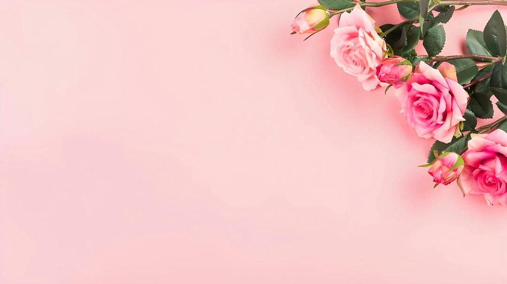 nền powerpoint có hoa màu hồng pastel 