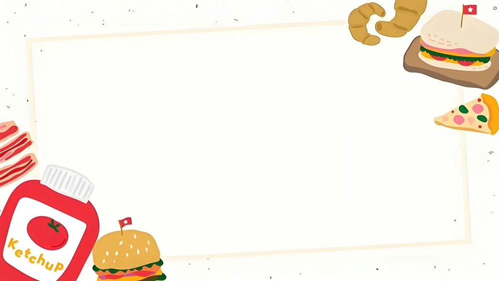 background powerpoint đồ ăn ngon bắt mắt 
