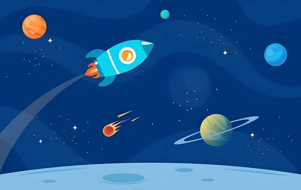 mẫu background powerpoint không gian vũ trụ 