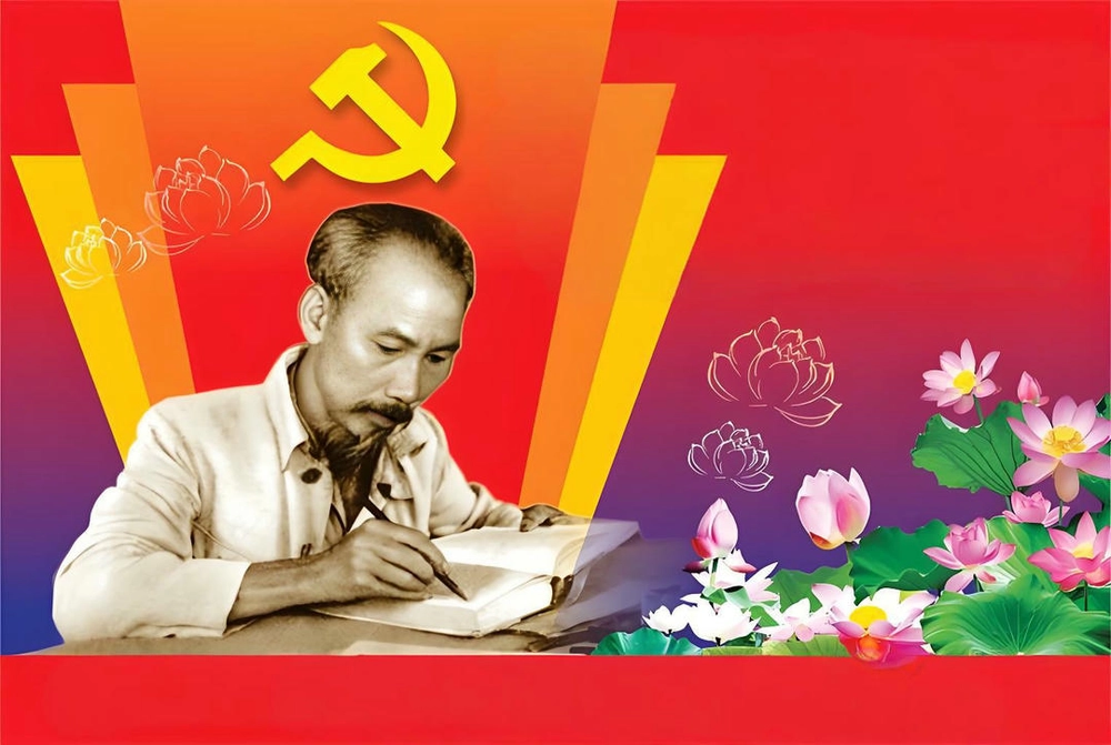 mẫu powerpoint bác hồ phong cách trang nghiêm 