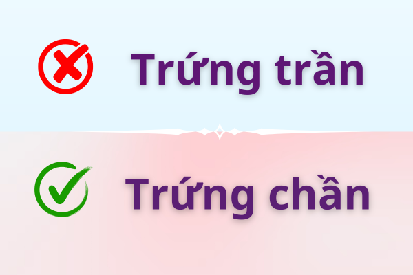 Trứng trần hay trứng chần