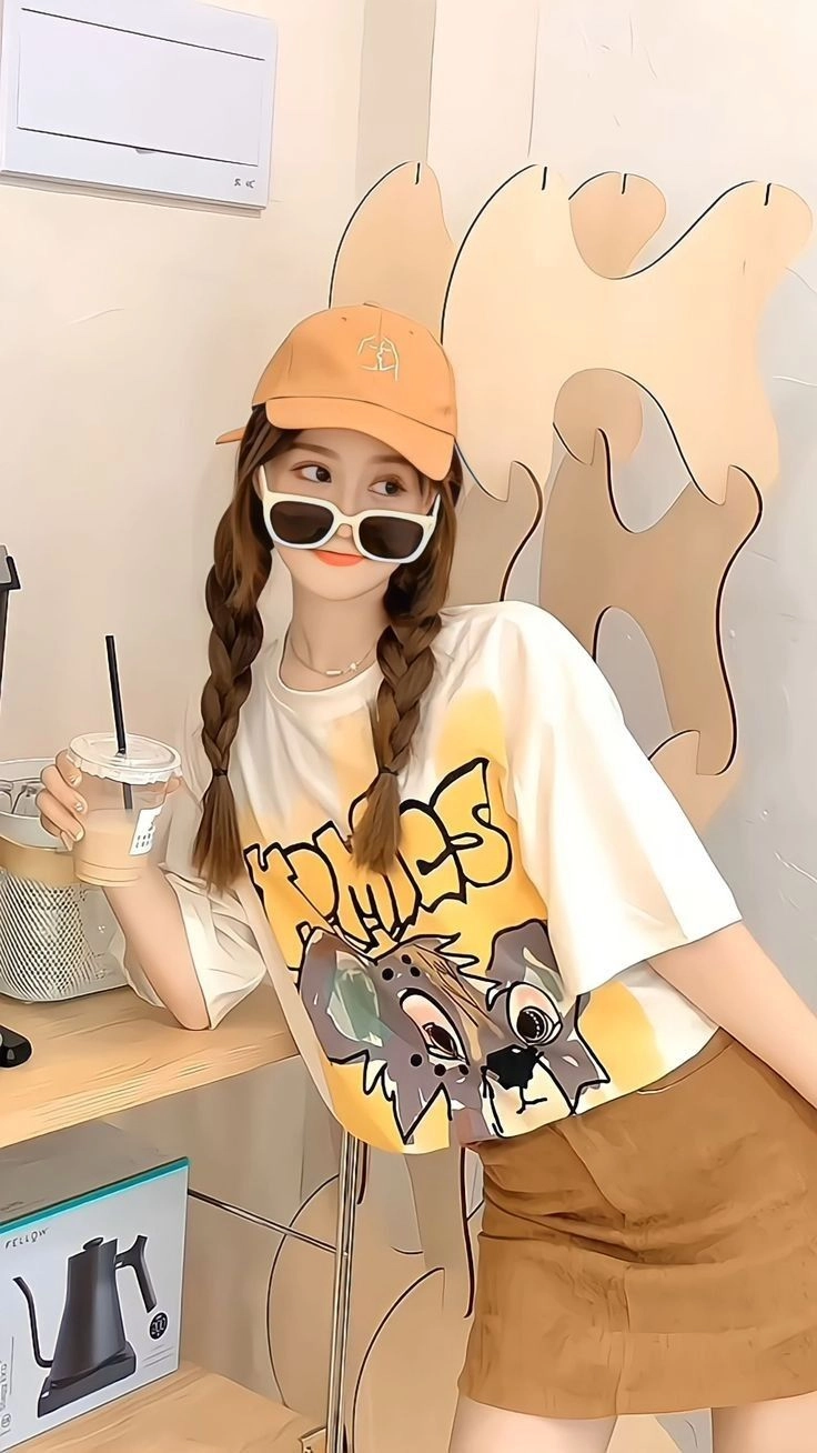 tải ảnh gái xinh tóc ngắn đeo kính đẹp nhất 