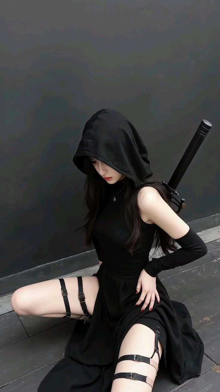 ảnh gái xinh ngầu che mặt cool 