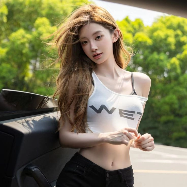 ảnh gái xinh che mặt tóc dài ngồi trong lớp học 