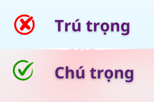 Chú trọng hay trú trọng
