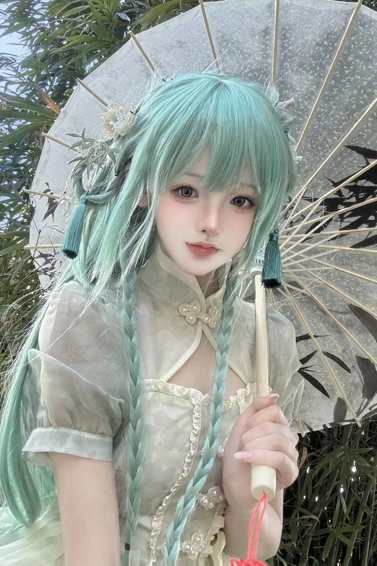 gái xinh cosplay nhân vật anime tự chụp tại nhà 