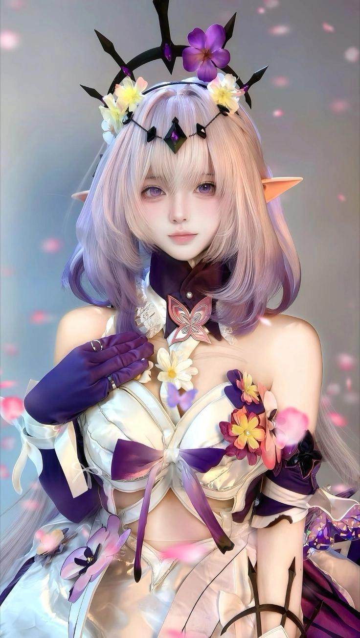 ảnh gái xinh cosplay anime cầm kiếm samurai 