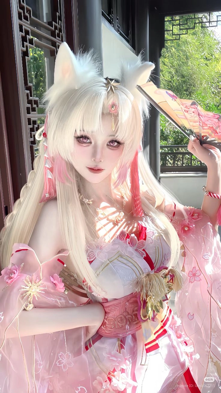 gái xinh cosplay nhân vật anime kết hợp phong cách hiện đại 