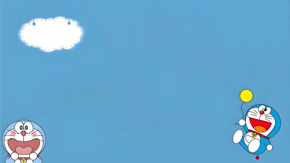 hình nền PowerPoint Doremon cute phong cách Nhật Bản 