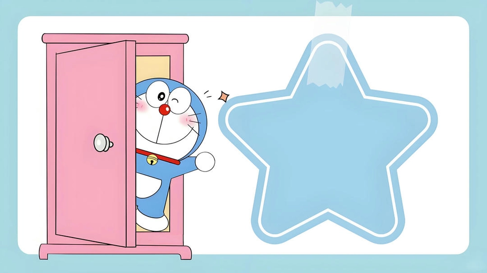 background PowerPoint Doraemon dễ thương 