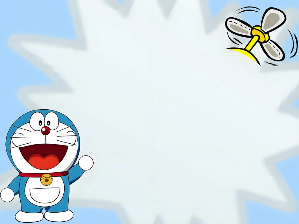 hình nền PowerPoint Doremon cute cho giáo viên tiểu học 