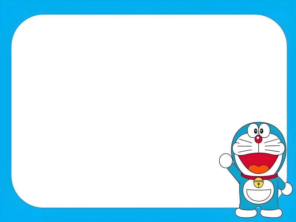 hình nền PowerPoint Doremon cute phong cách học sinh 