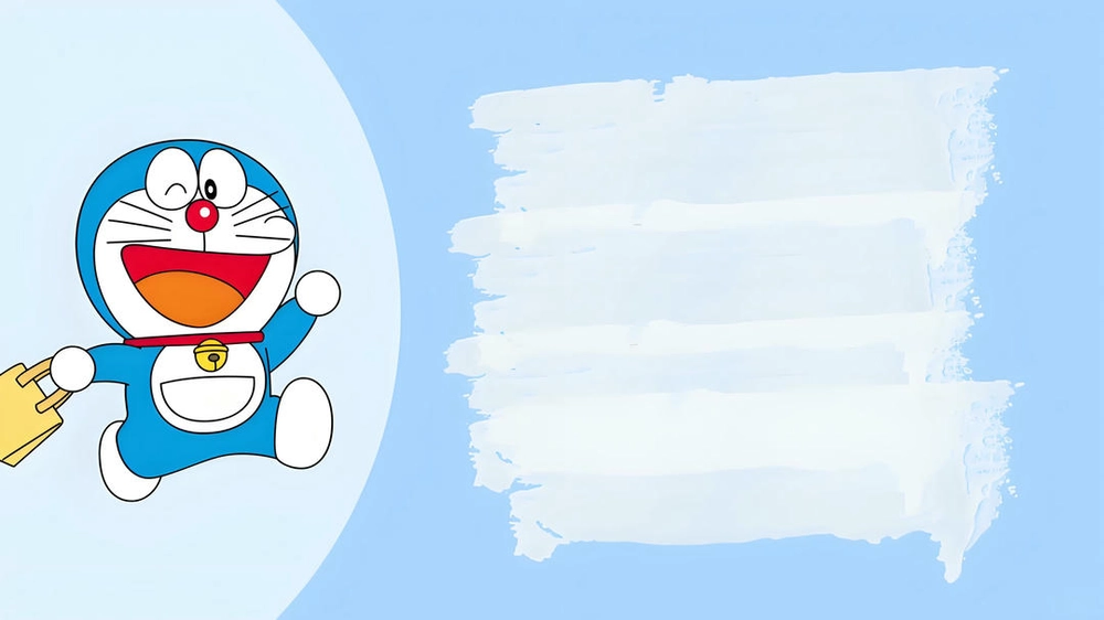 hình nền PowerPoint Doraemon phong cách hoạt hình 