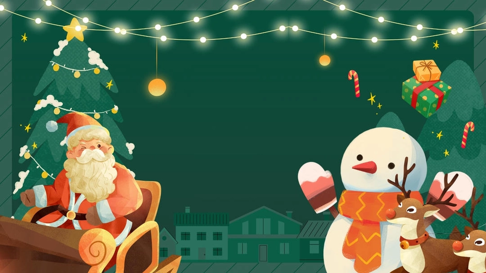 hình nền powerpoint noel đơn giản, dễ dùng 