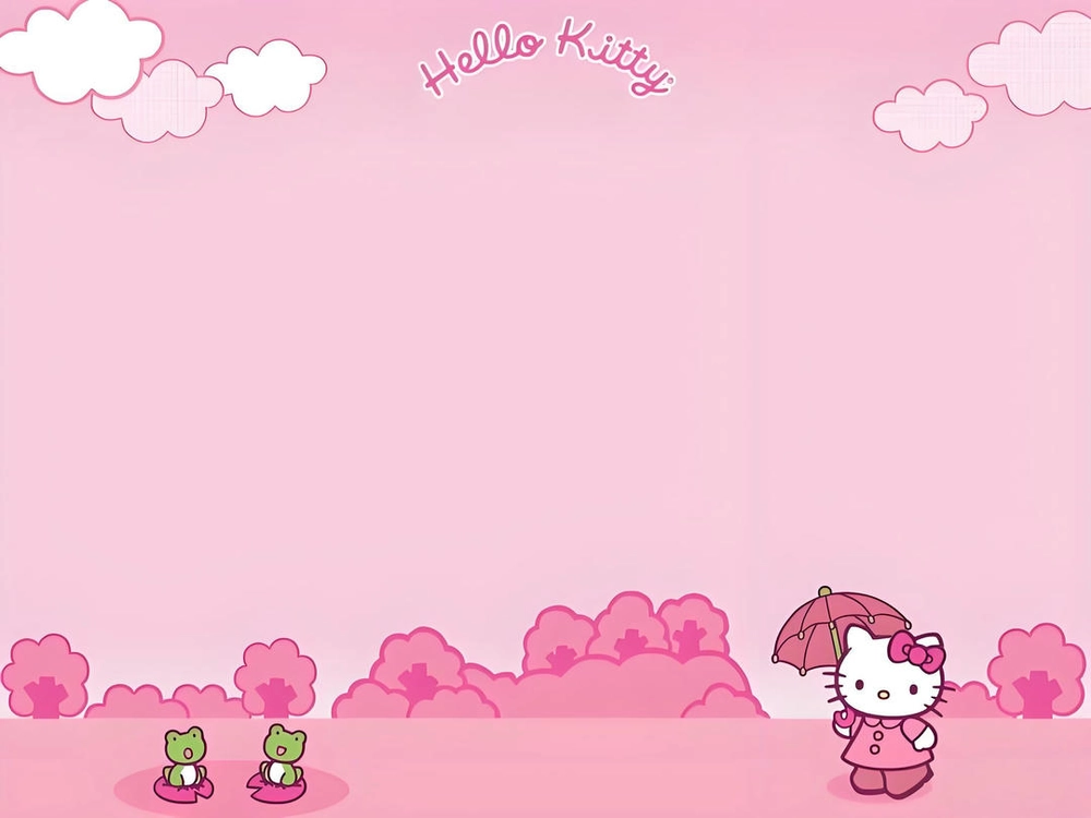 hình nền powerpoint hello kitty dễ thương 