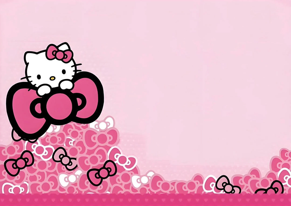 hello kitty powerpoint nền hồng 