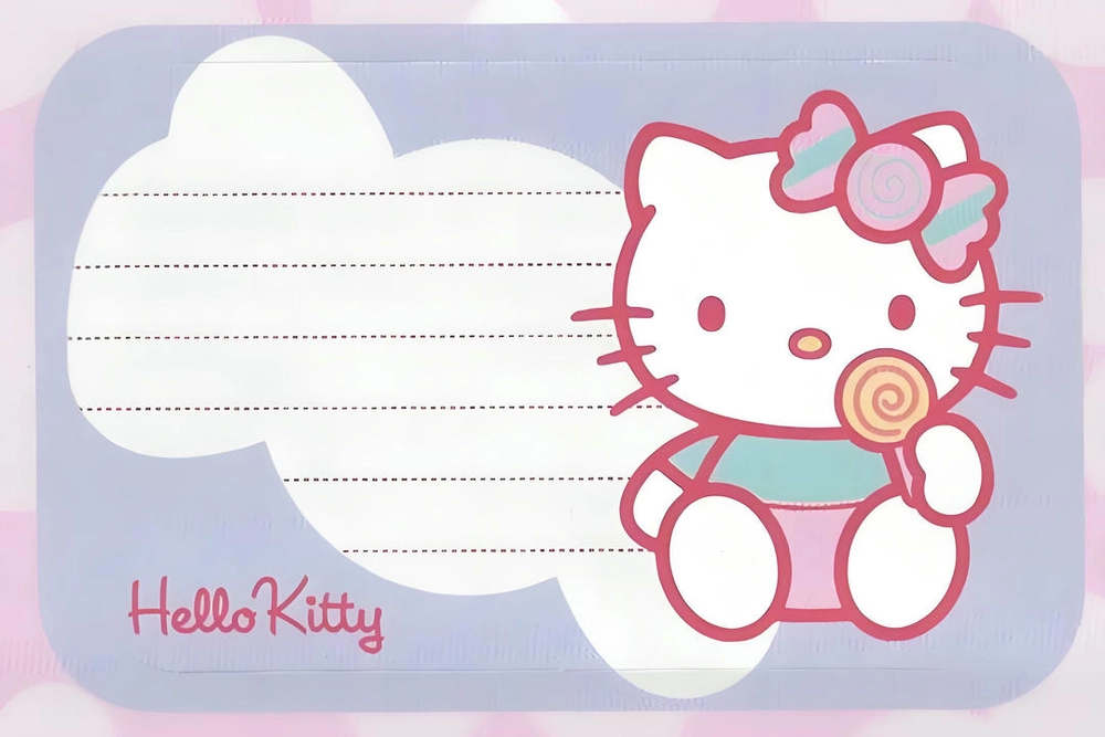 hình nền powerpoint hello kitty cho bé học online 