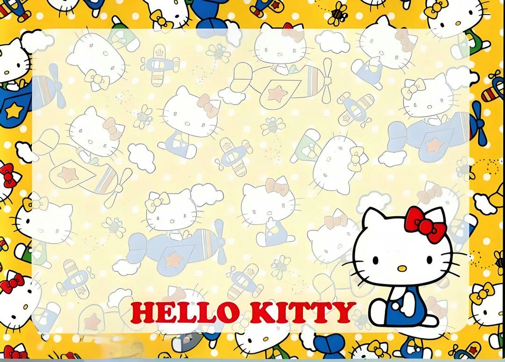 hình nền powerpoint hello kitty 2D 