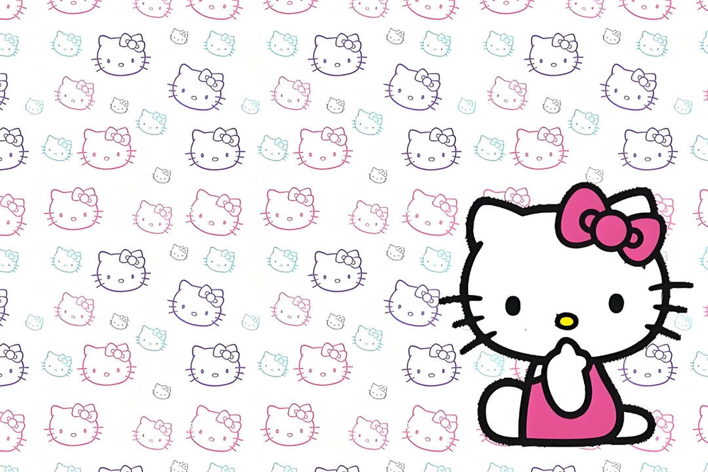 hình nền powerpoint hello kitty ngộ nghĩnh 