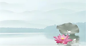 hình nền powerpoint hoa sen nền nhạt