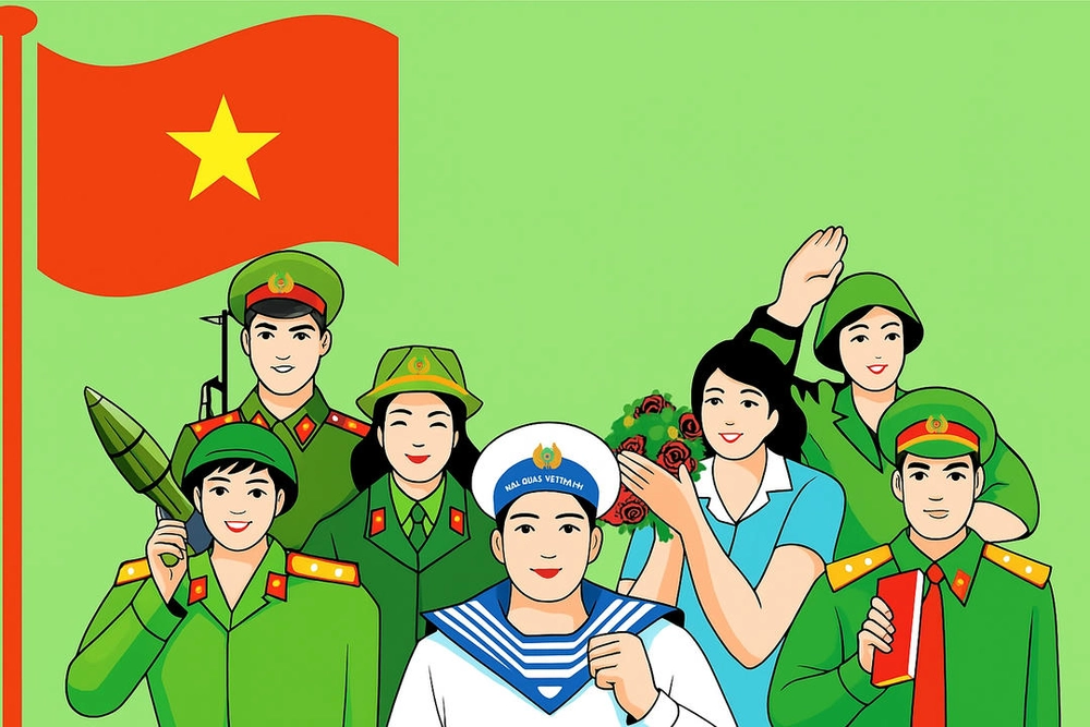 nền powerpoint quân đội màu xanh rêu 