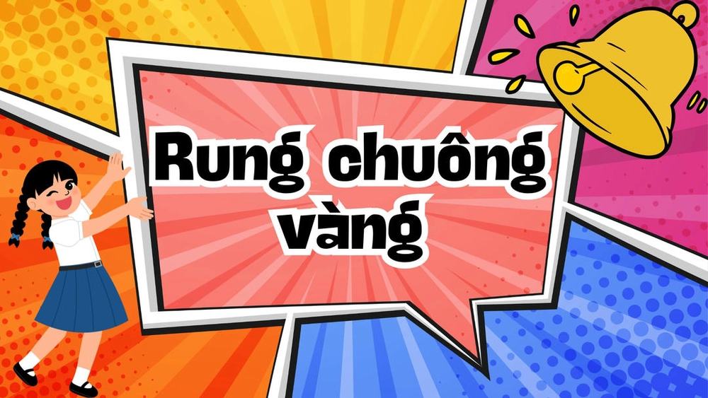 mẫu powerpoint rung chuông vàng sáng tạo 