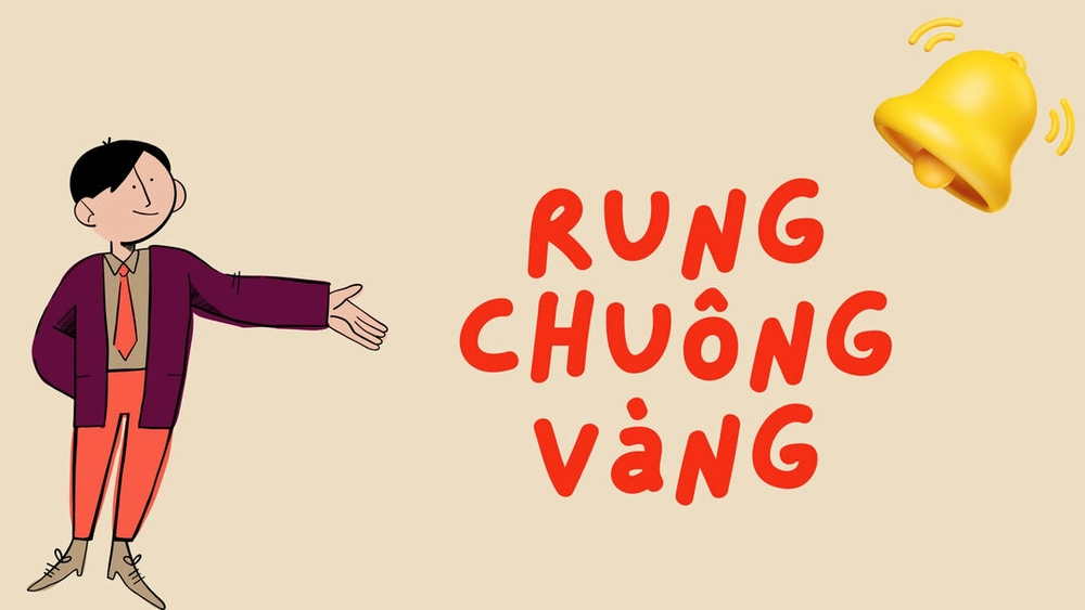 hình nền powerpoint rung chuông vàng