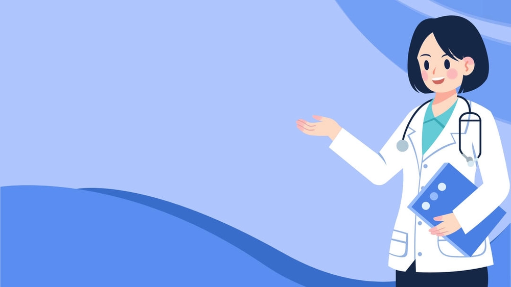 nền powerpoint y tế màu xanh đặc trưng cho ngành y 
