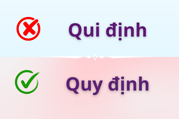 Qui định hay quy định